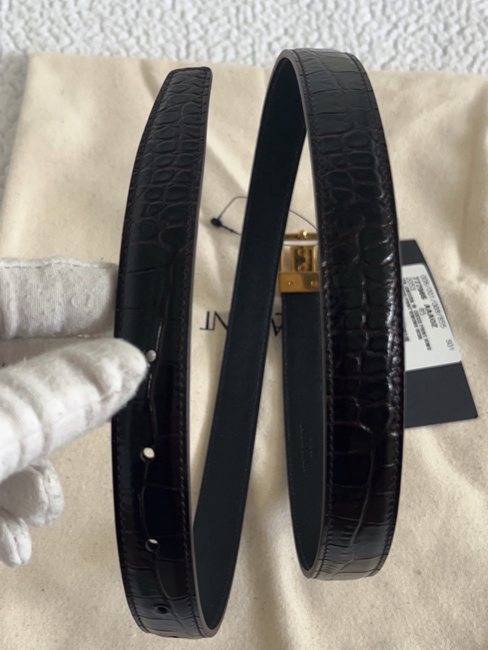 Saint Laurent La 66 Buckle Belt - Picture 8 of 14